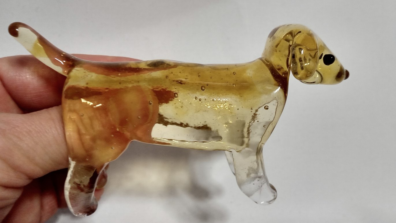 ガラス 犬 戌 柴犬 作家さん手作り ガラス 犬 戌 柴犬 作家さん手作り