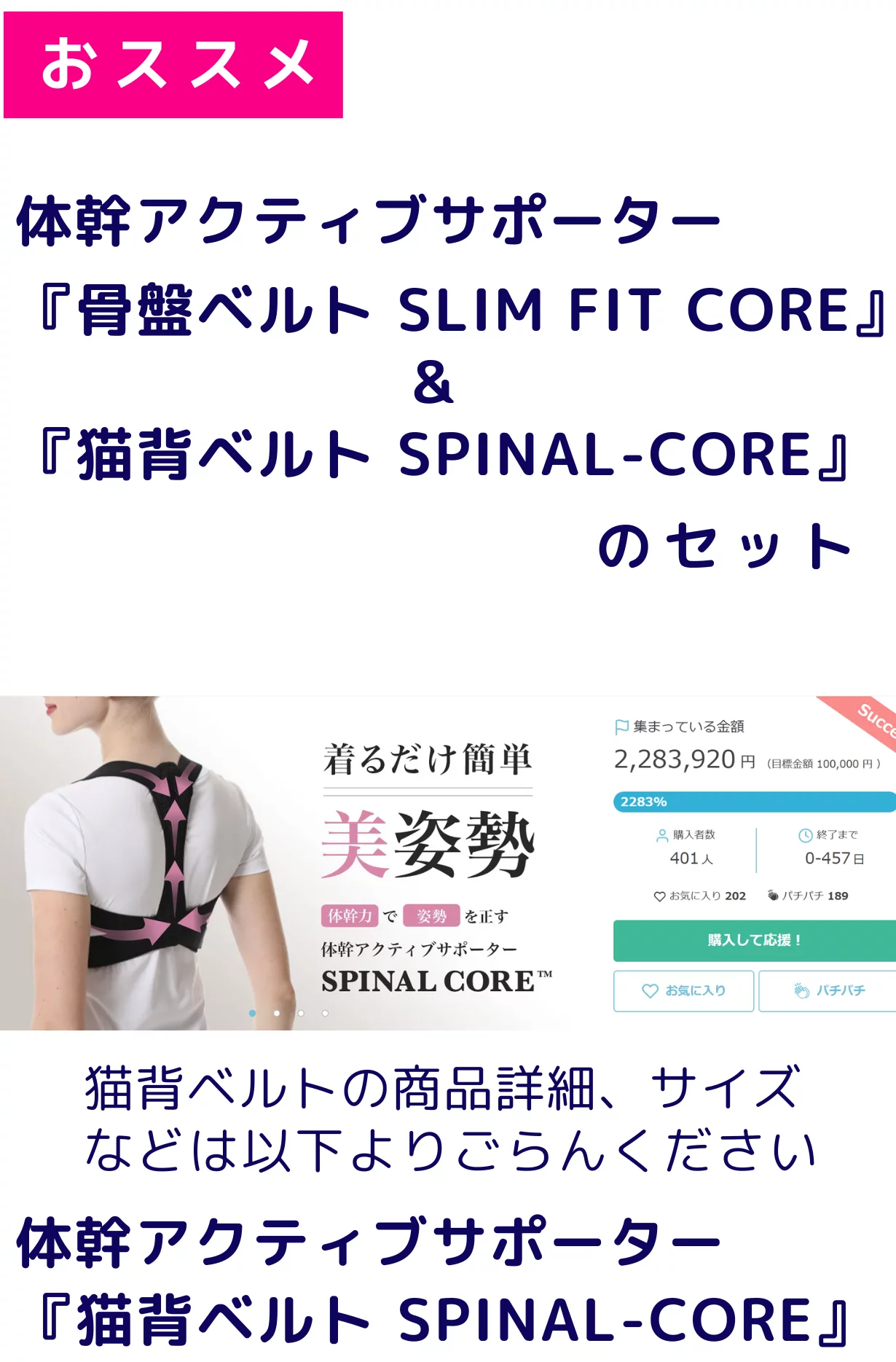 巻くだけ美姿勢』 体幹アクティブサポーター『SLIM fit CORE』｜Creema