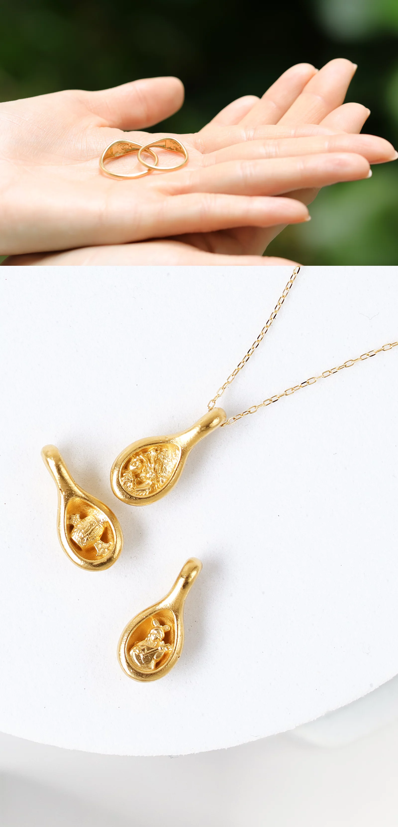 隠れ縁起物×純金の美。かわいいのに本格派、新しいお守りジュエリー 