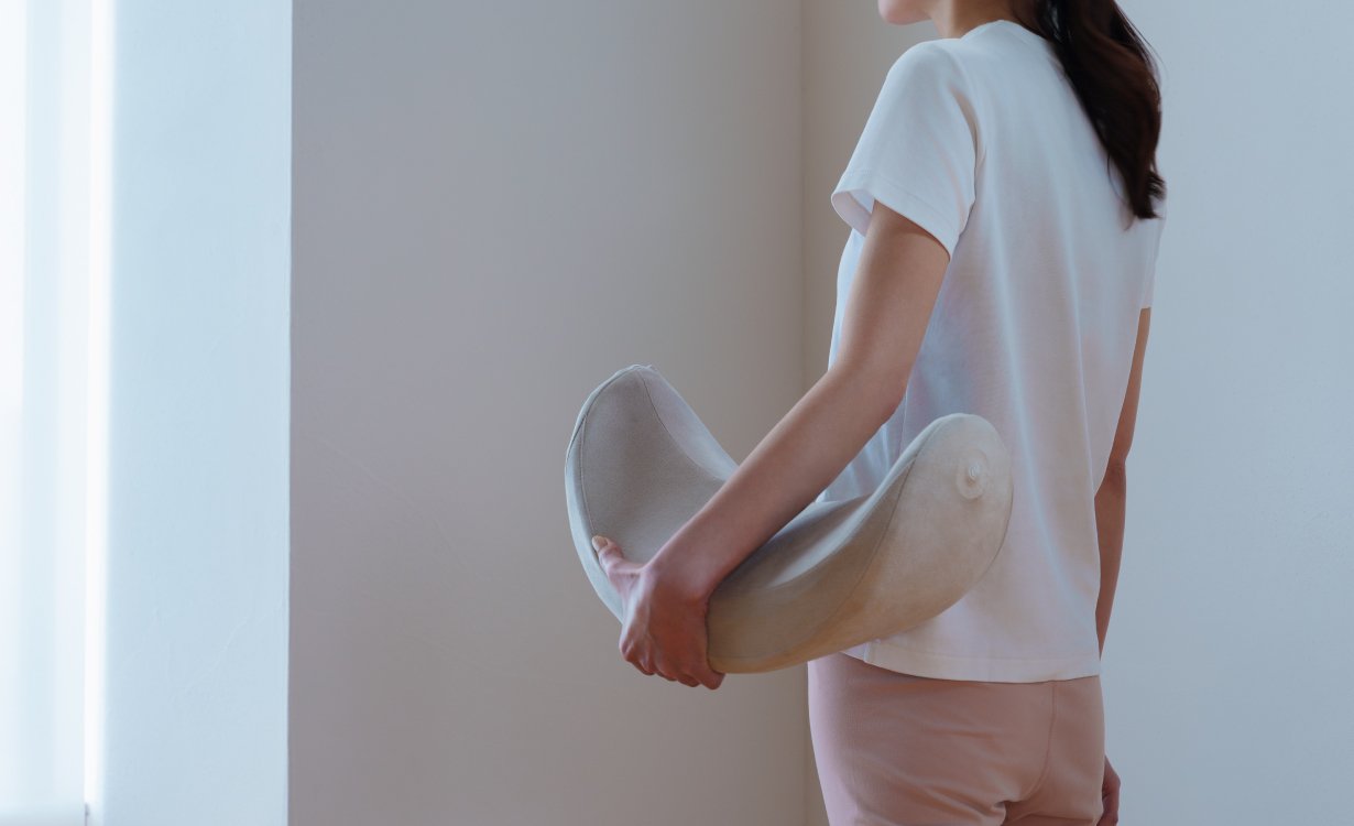 hermot Pelmond振動する三日月クッションで骨盤底筋エクササイズ！ 三日月形の振動クッション「Pelmond」🌙⁣ 🧐エクササイズモード