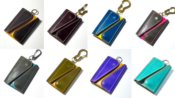 レザー財布セット さまざまなデザインとカラー お好きな色で、あなただけの色合わせ。カラーオーダーで作るレザー製