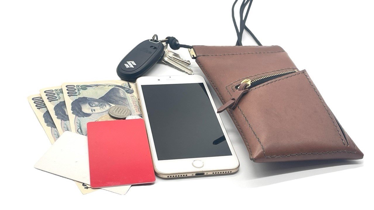 21色から選べる】財布でキーケースなスマホポーチ 栃木レザー製お