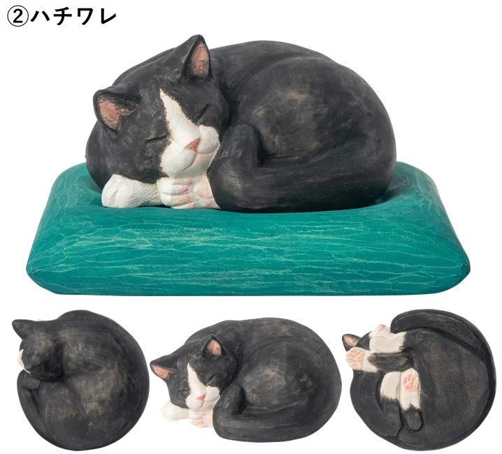 妙法寺開眼】幸せへの祈りを宿す『木彫りの眠り猫』をあなたへ｜Creema