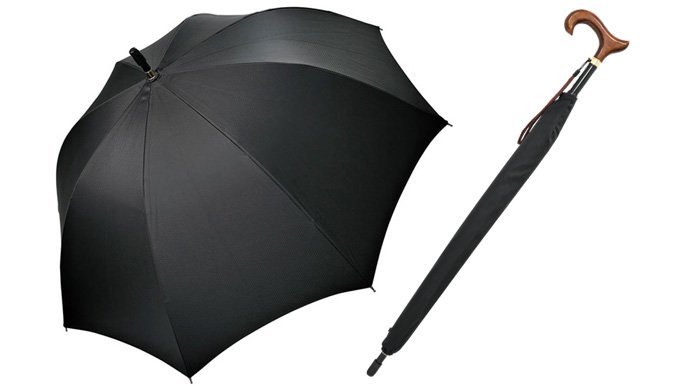 見た目は傘、実はステッキにもなる2in1！ステッキデビューの方にも