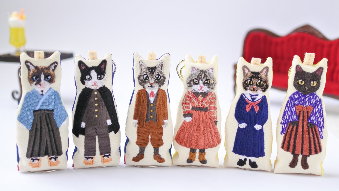 刺繍の猫たちが勢揃いする個展を開きたい♪うちの子オーダーできる刺繍 