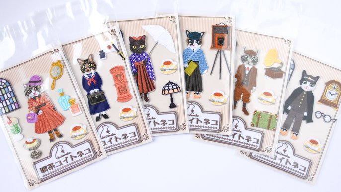 刺繍の猫たちが勢揃いする個展を開きたい♪うちの子オーダーできる刺繍