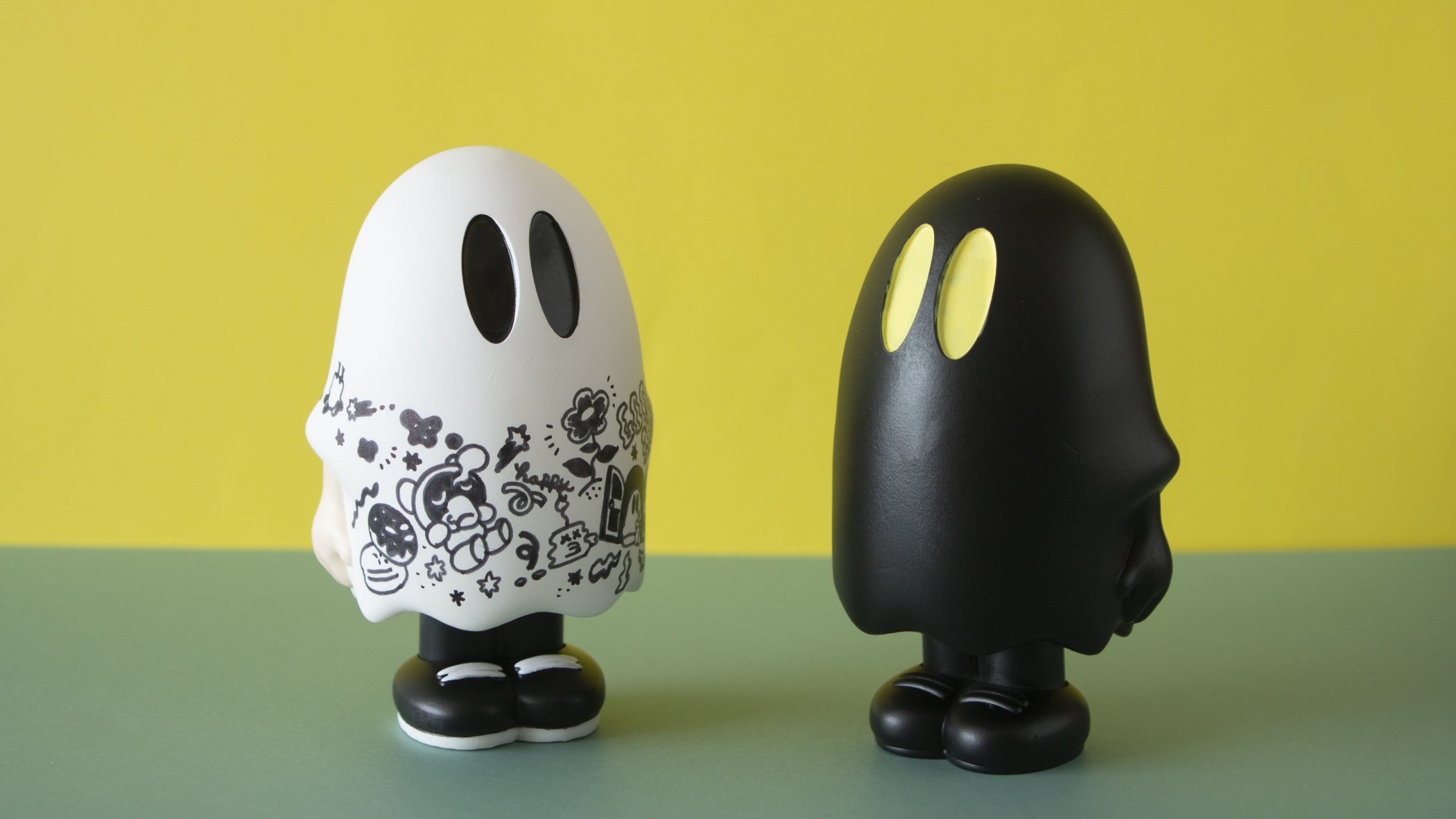 念願だったソフビの制作に初挑戦 集まった資金で「ななしのおばけ