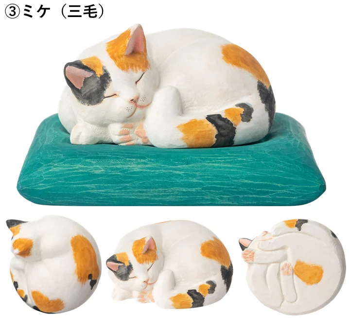 妙法寺開眼】幸せへの祈りを宿す『木彫りの眠り猫』をあなたへ｜Creema