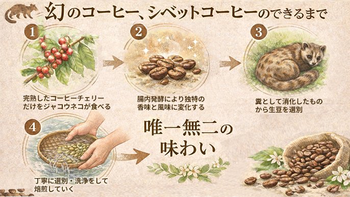 幻の「コピ・ルアク」ジャコウネココーヒー第2弾！ベトナム直接買付け