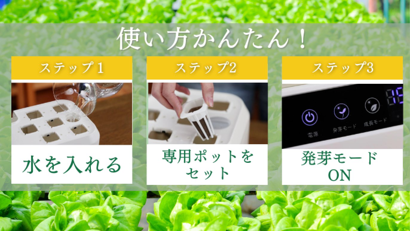 お部屋で家庭栽培！LED水耕栽培セット「ベジホーム」｜Creema SPRINGS