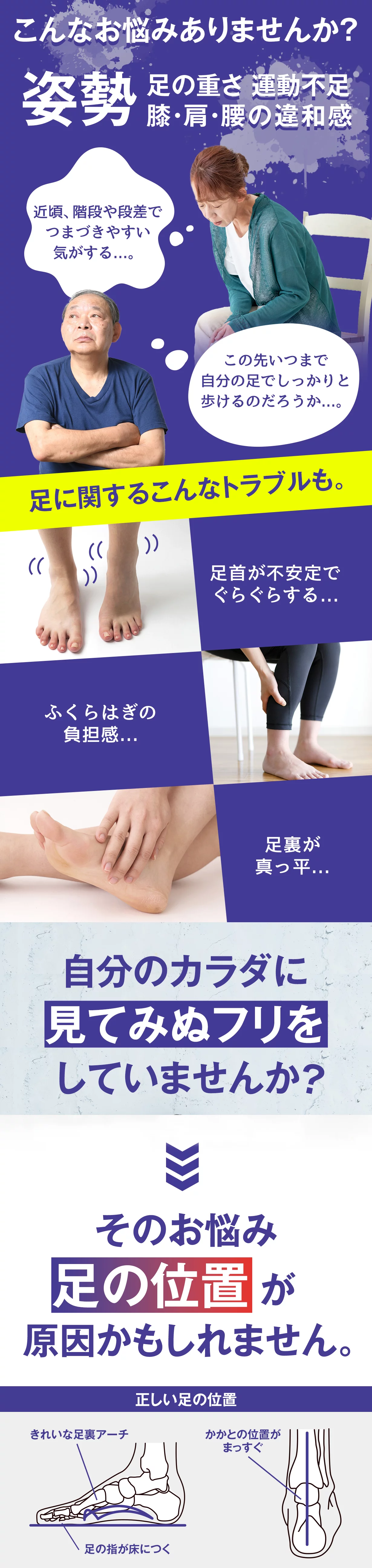 もっと楽に、筋肉使用量UP！足元ケアでカラダ、アガる！足裏サポーター 