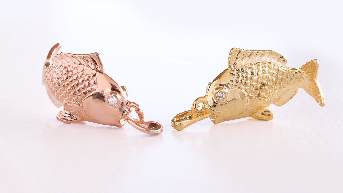 日本のふくもの！皆様にお福分け 鯛金（大金）根付の縁起物