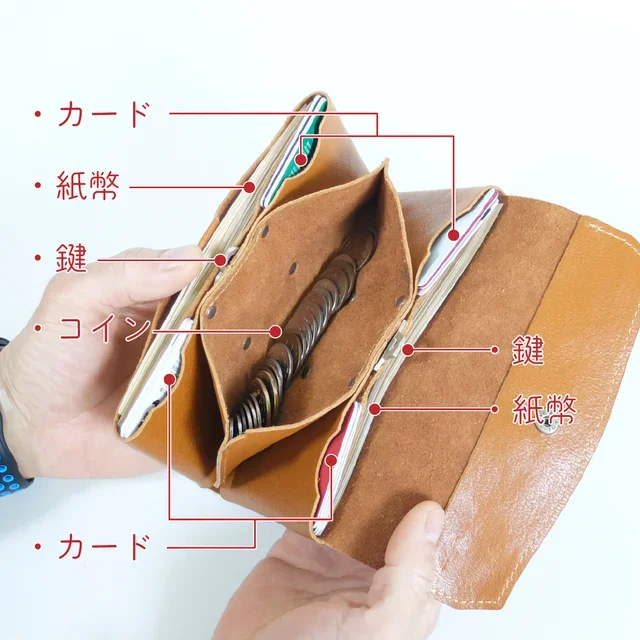 長財布 2点 コンパクトな長財布に移行したい方に！収納力抜群の小型長財布｜Creema