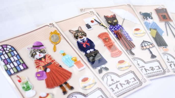 刺繍の猫たちが勢揃いする個展を開きたい♪うちの子オーダーできる刺繍