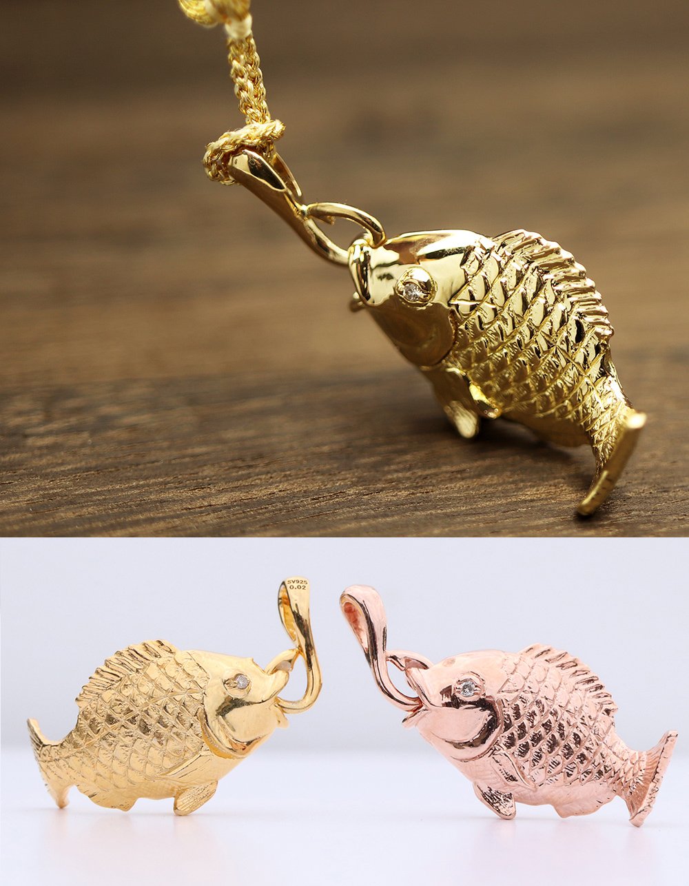 日本のふくもの！皆様にお福分け 鯛金（大金）根付の縁起物