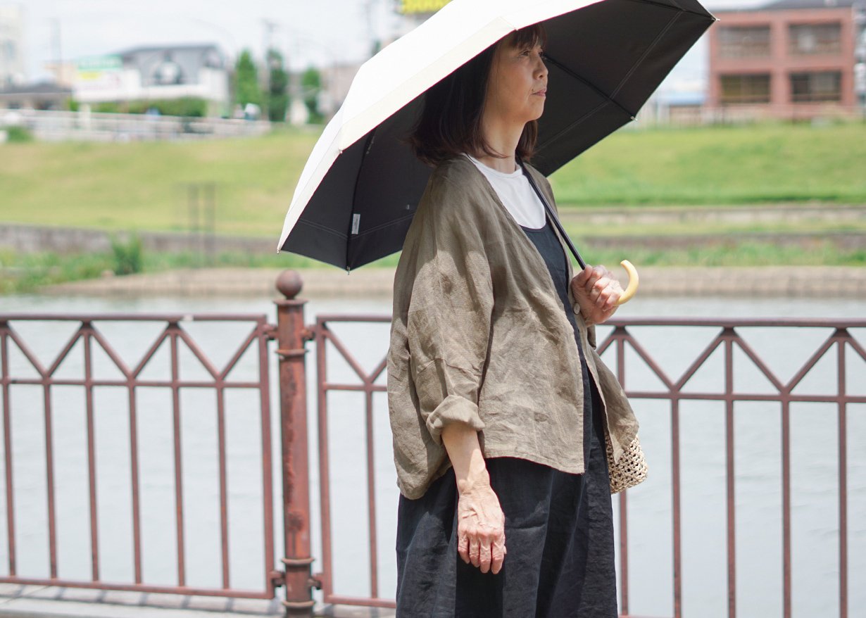 あれこれ考えずにこれだけでOK！私に馴染むリネンガーゼのボレロ風