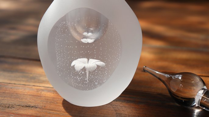 【ピンクマさま専用】【芸術作品・作家一点もの】ガラス工芸芸術作家　ガラスの器 ピンクマさま専用】【芸術作品・作家一点もの】ガラス工芸芸術