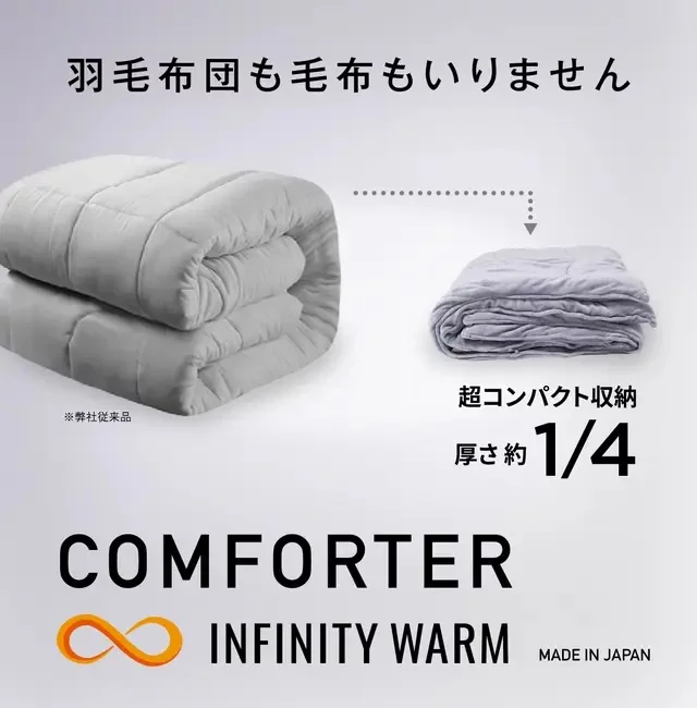 エアロゲル　掛け布団（宇宙服素材）オールインワン掛け布団、コスモダウン　シングル 3年連続1億円】真冬でも1枚でOK。宇宙服素材×遠赤外線