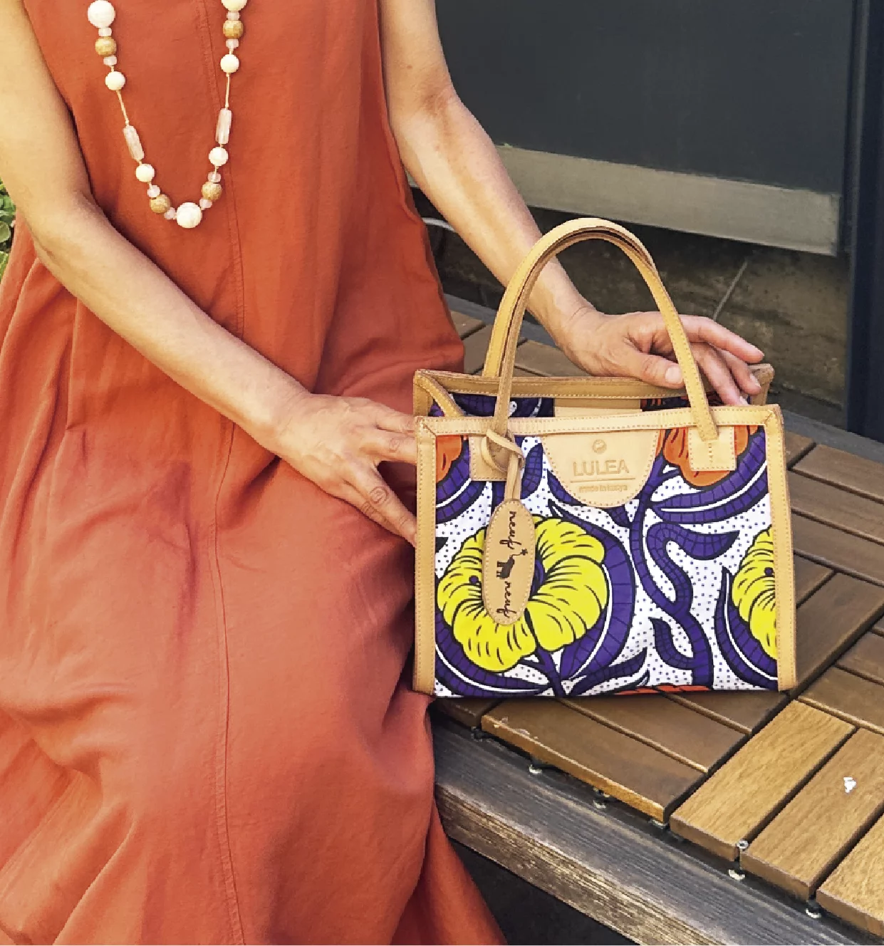 アフリカ　雑貨 Drawstring Bag Small 257