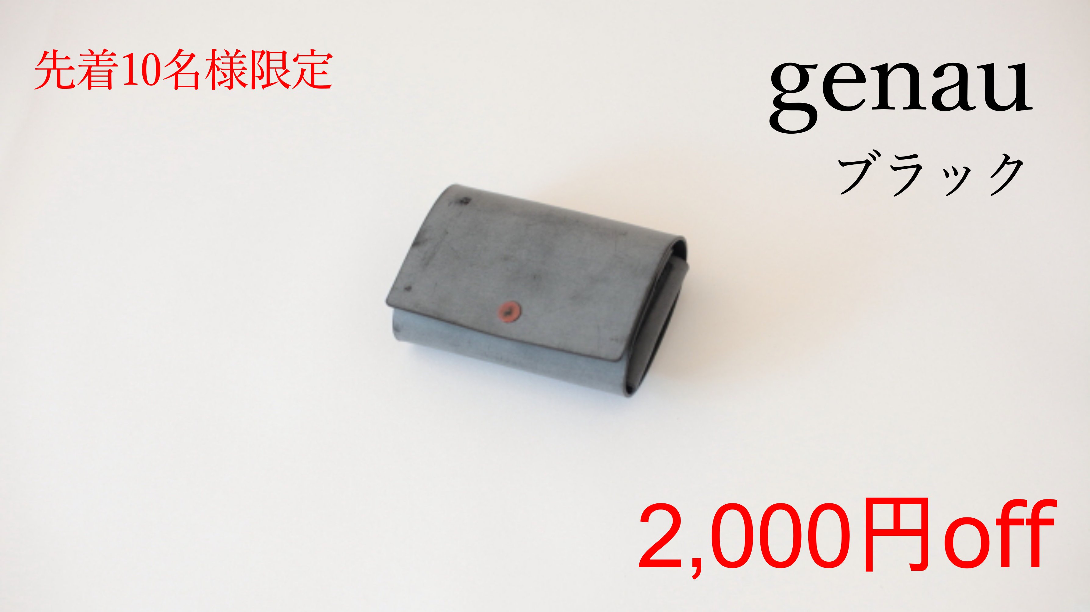 コンパクトなのに大容量 紙幣を折らずに収納できるミニ財布[genau