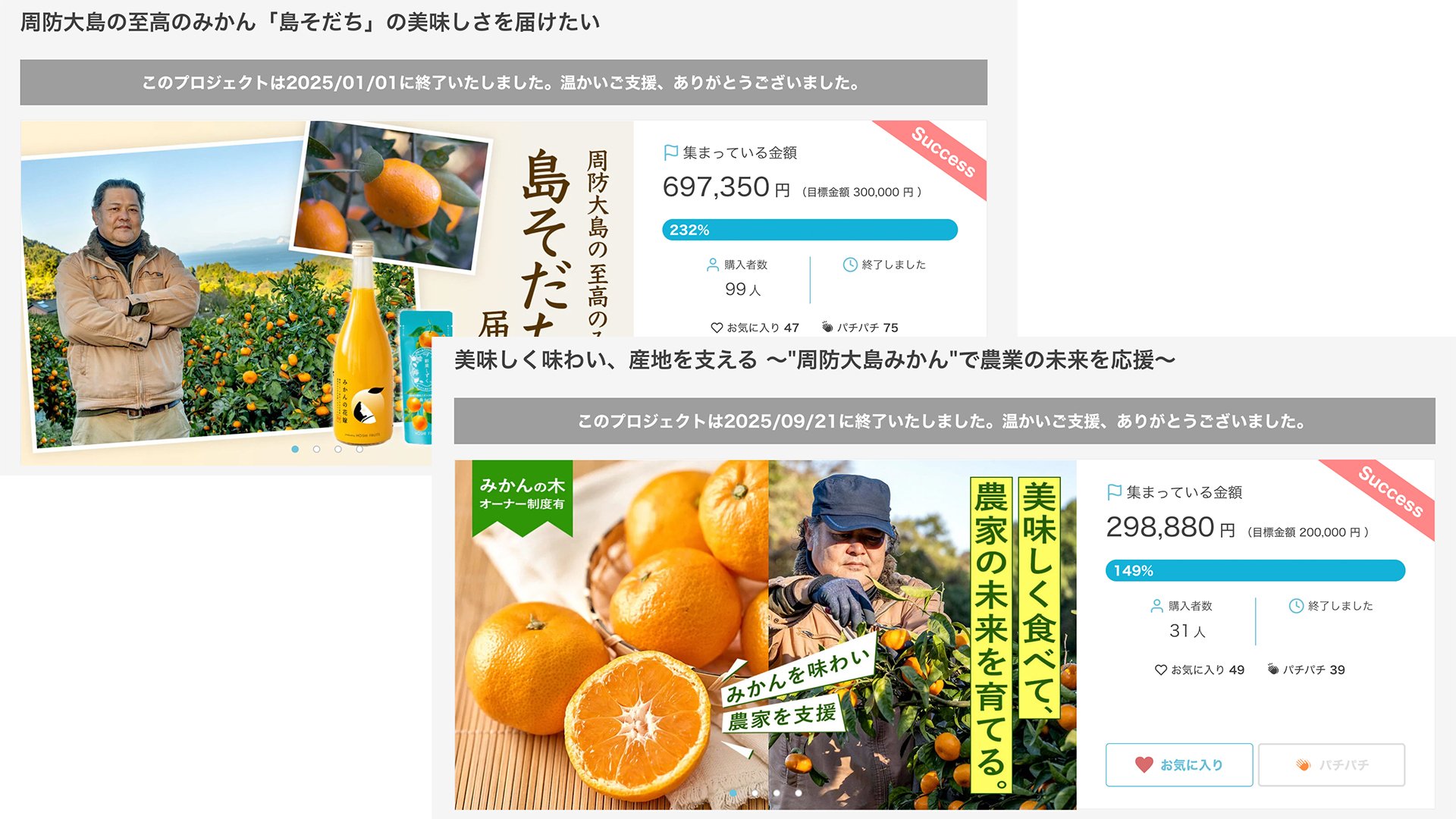 甘くて濃い！瀬戸内の恵みをもう一度 ～前回好評の周防大島旬のみかん