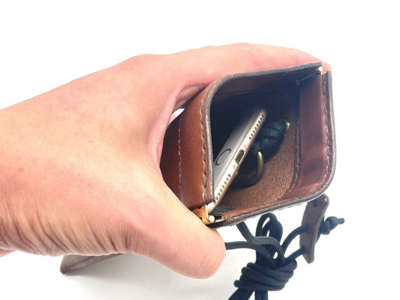 21色から選べる】財布でキーケースなスマホポーチ 栃木レザー製お