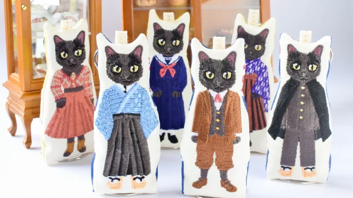 刺繍の猫たちが勢揃いする個展を開きたい♪うちの子オーダーできる刺繍 