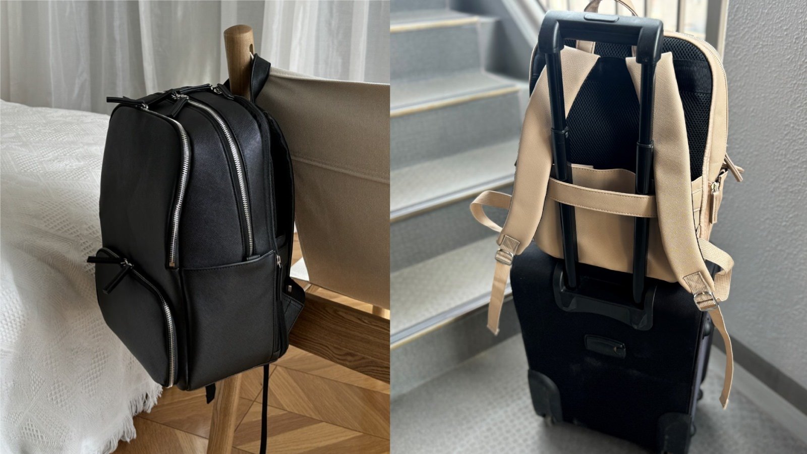 Piuno 『FloorSack』2階建て構造保温保冷スペース付き多機能リュック 2階建て構造 保冷保温スペース付！PCルームや多彩なポケットで