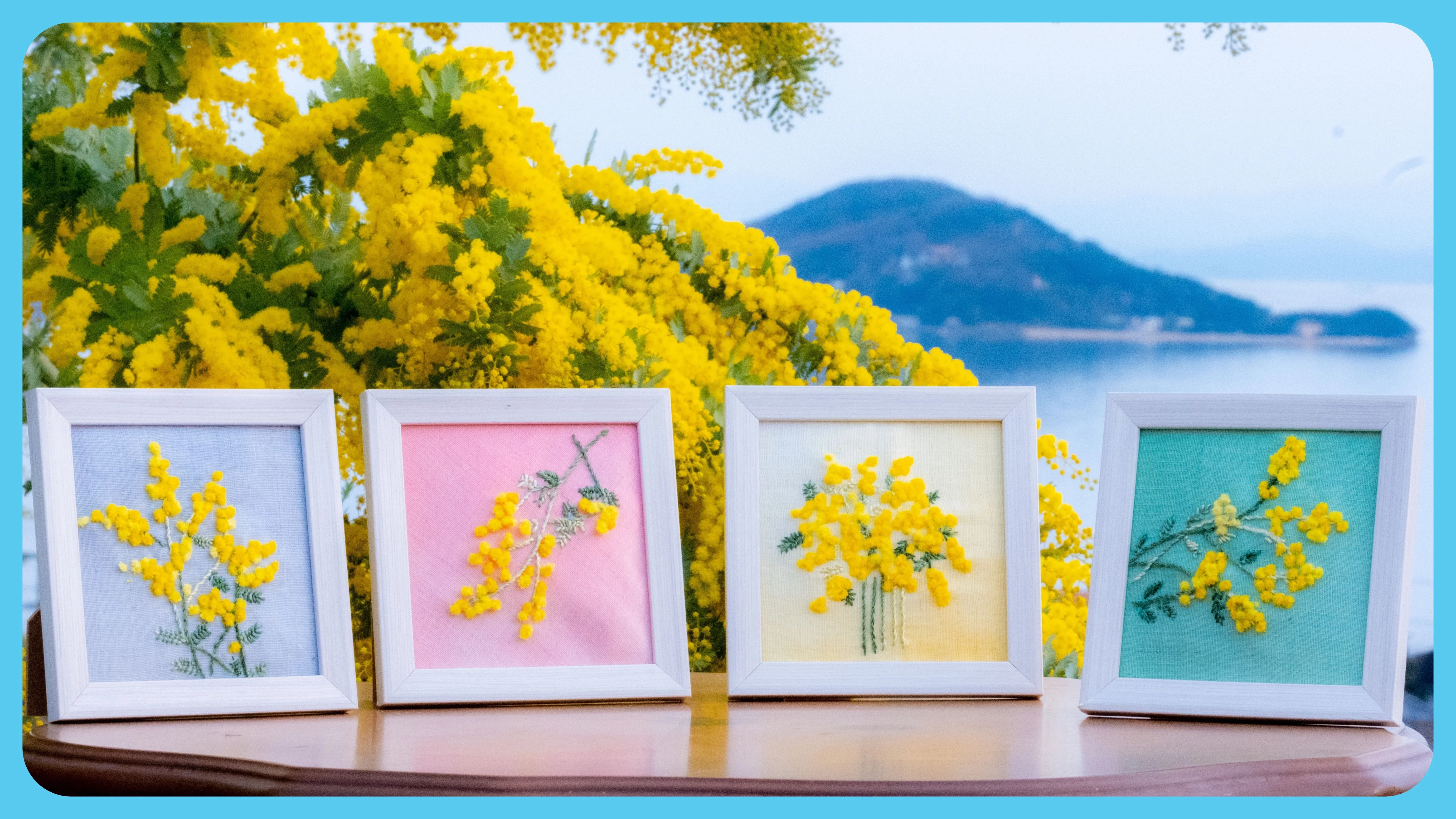 花刺繍を作りましょう！ 新キット【スミレのウール刺しゅうキット by