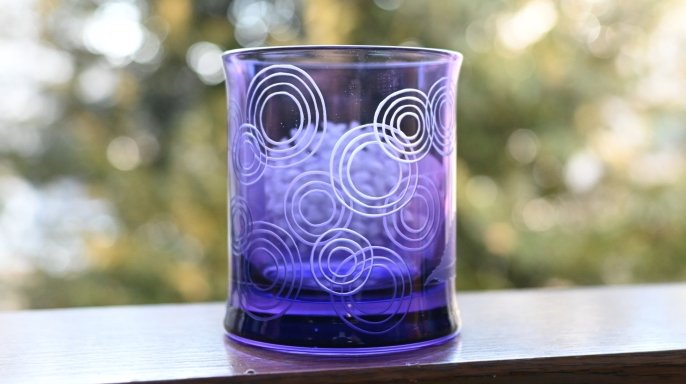 値下げしました　サンドブラスト用花器 Amazon.co.jp: 北一硝子 グラス サンドブラスト 花 ペアグラス