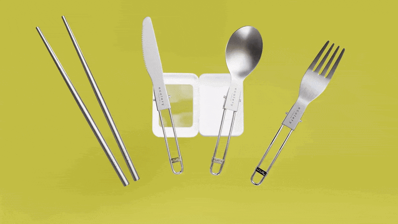 わずか63g、純チタン99.9%！軽量でタフなポケットサイズのカトラリー