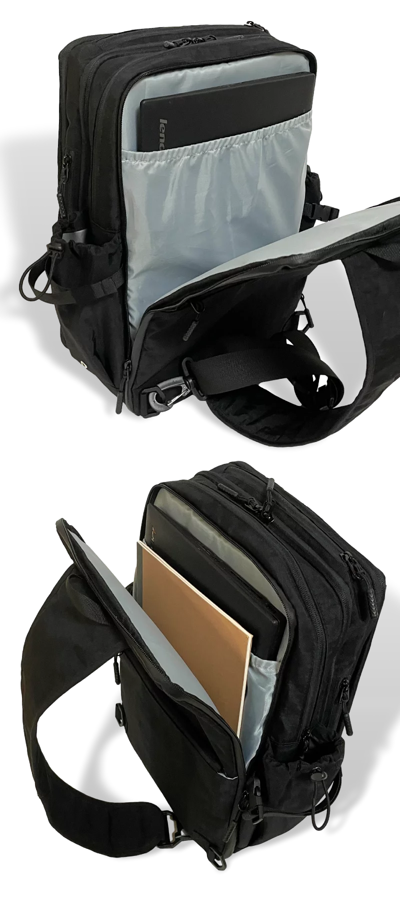 14インチが入る6層構造！15の収納と拡張スペースでちょっとした旅行の