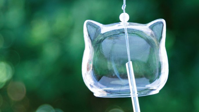 暑くなるその前に！】にゃんと癒される、猫のカタチの風鈴『ねこの風鈴