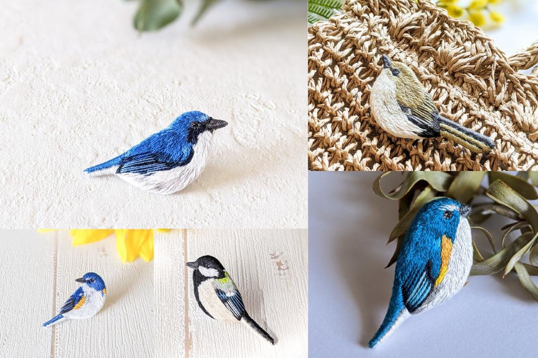日常を彩る「野鳥刺繍インテリア」で、野鳥研究を応援したい！｜Creema