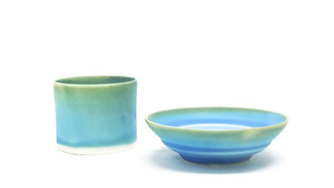 青木良太　銀彩鉢　5客 青木良太 銀彩鉢 5客 陶芸家 青木良太展 | 六本木ヒルズ ミュージアム・