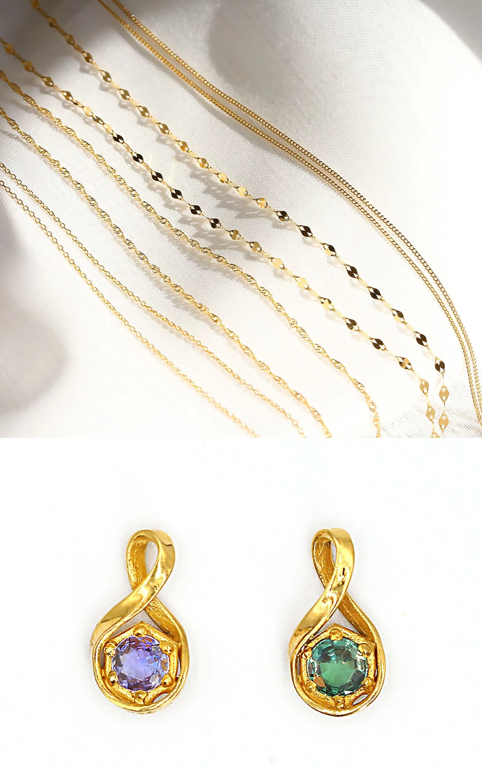 光で石の色が変わる】奇跡のレアストーン『アレキサンドライト×純金  