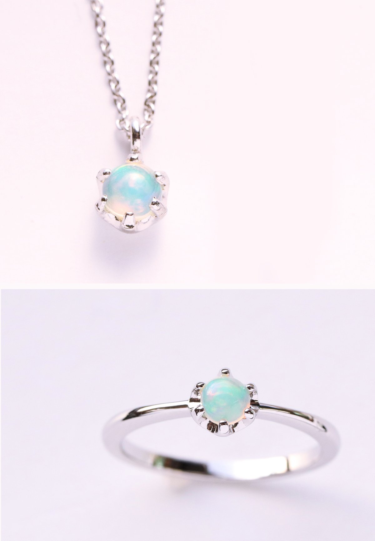 オーロラ様 No.2563 エチオピアンオパール、ブルーカイヤナイト