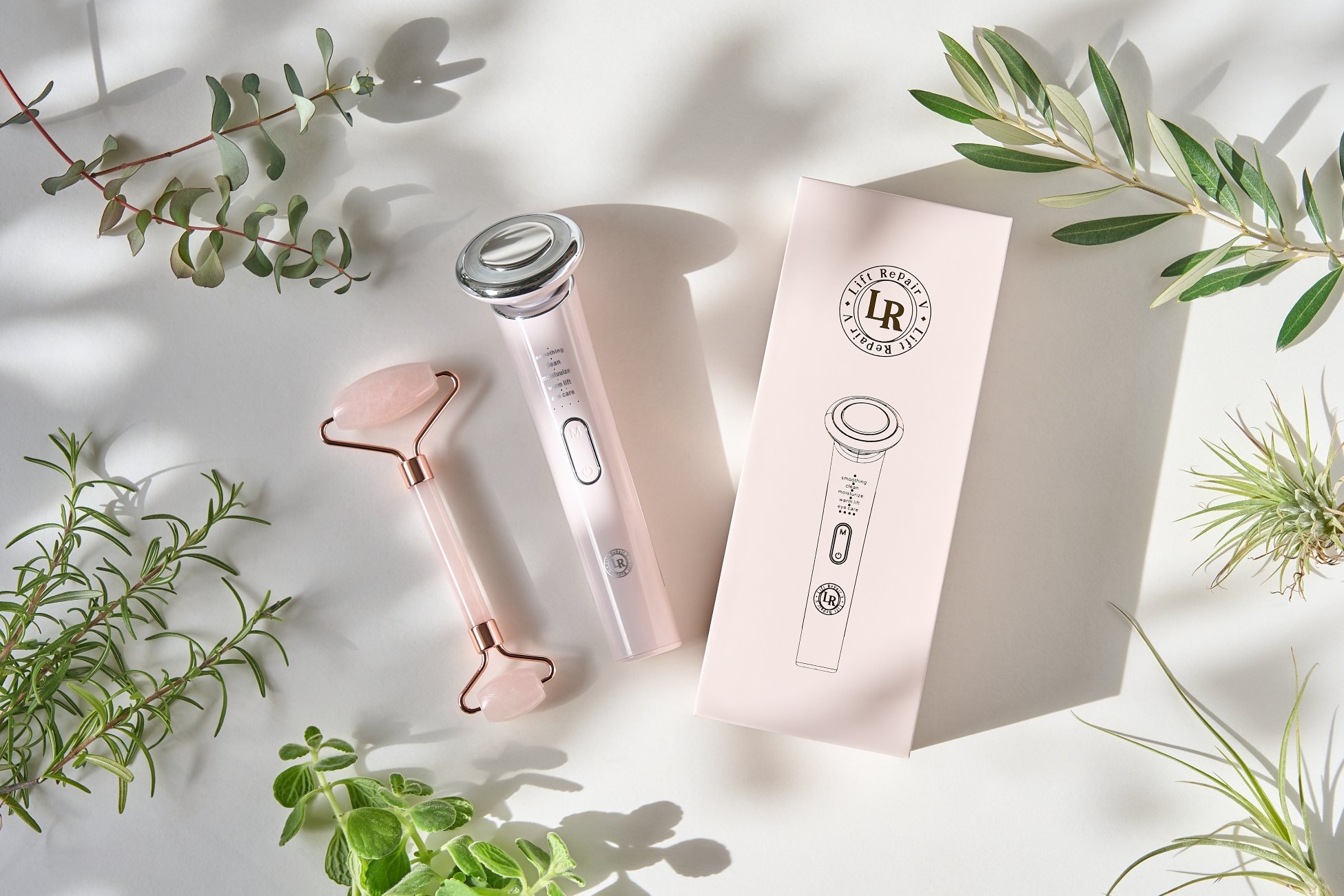 5つのモード搭載のEMS美顔器×天然石でWケア☆鏡を毎日見たくなる素肌へ