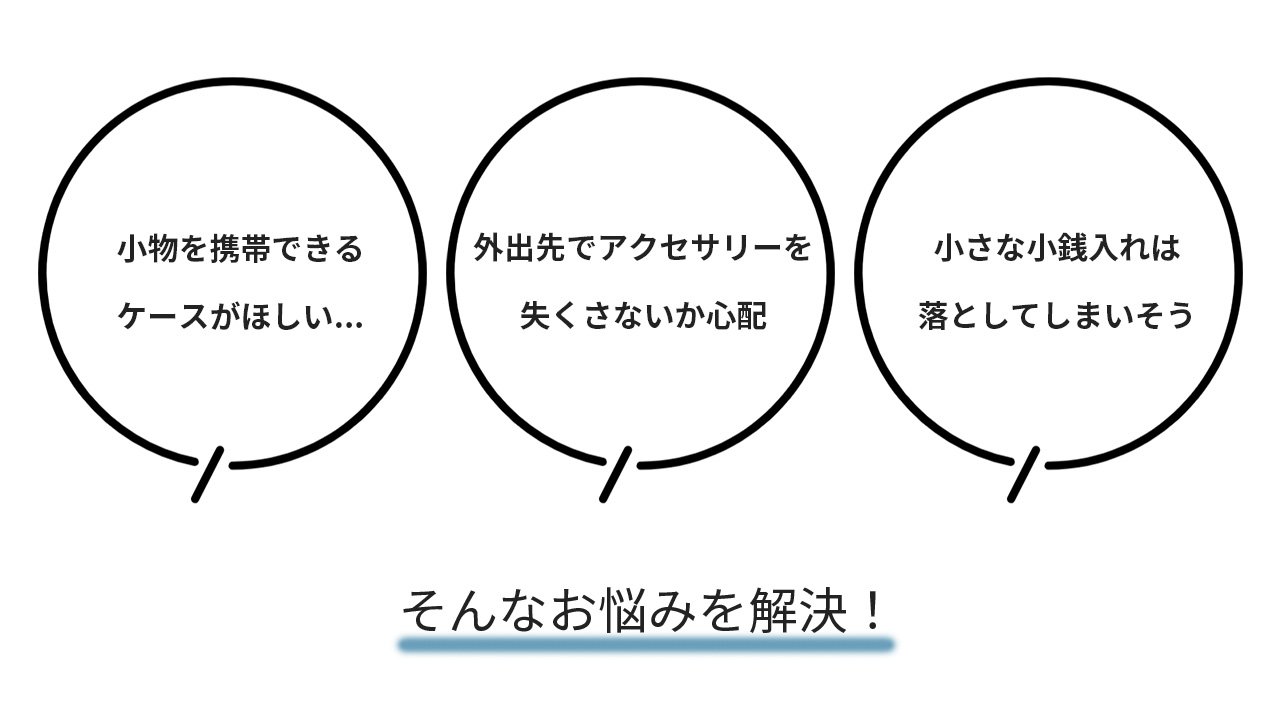 携帯小物の収納に新しい1ページを。 小銭やアクセサリー、鍵を
