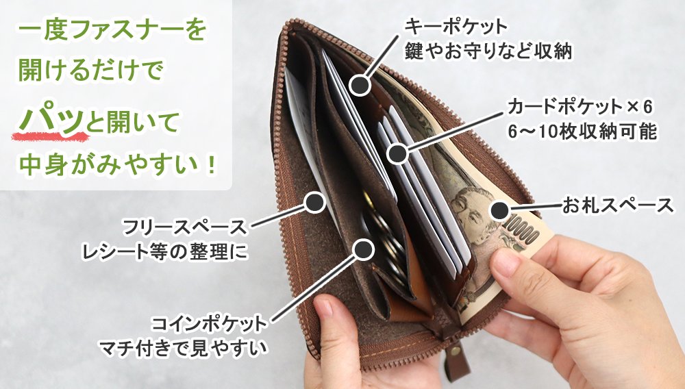ポシェット4点長財布1点セット 選べるカラー 小さい薄型長財布(8色)とポシェット(4色) 超軽量で傷や水