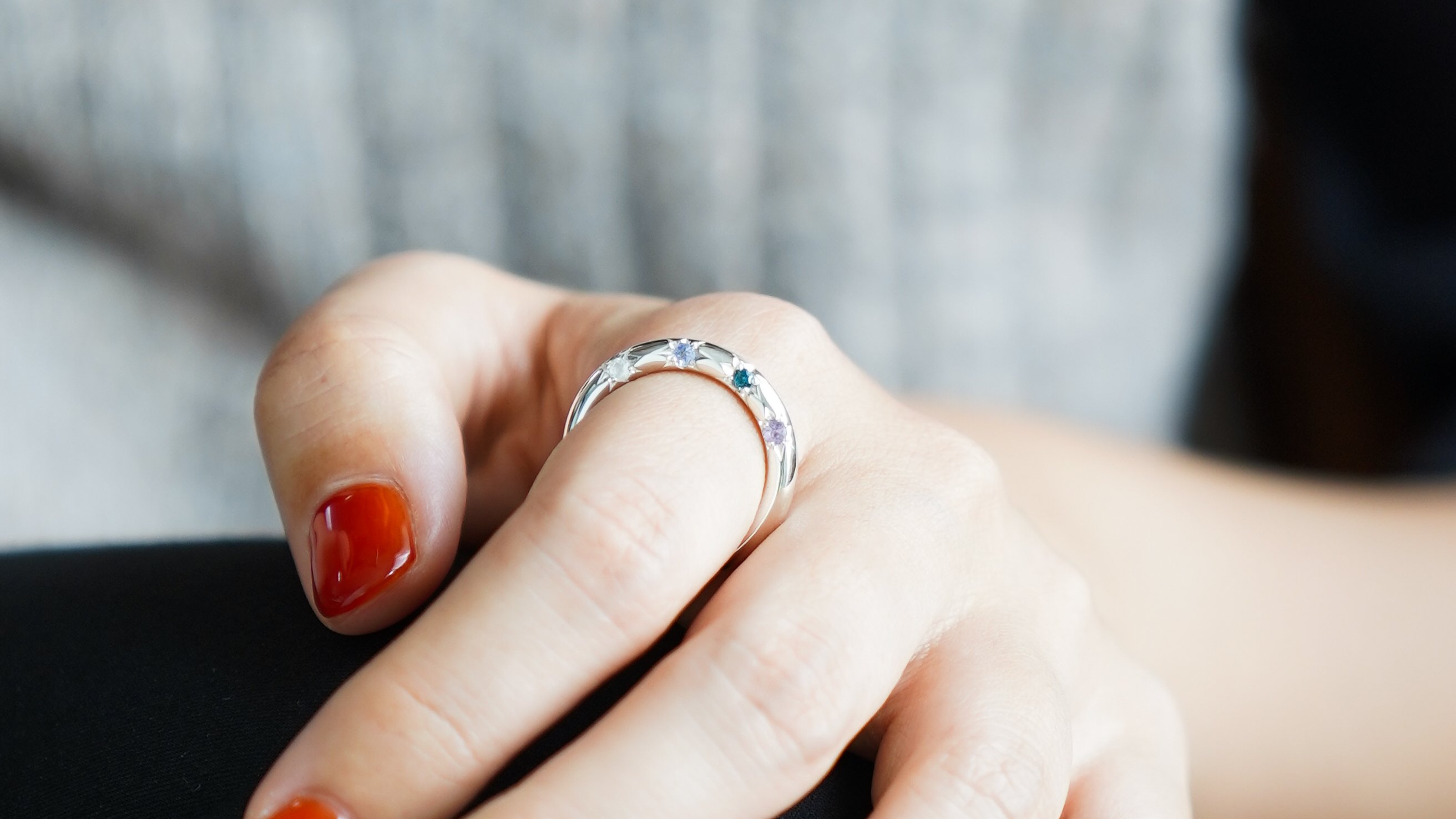 新たに4石デザイン追加！】選べる誕生石のカスタムメイドリング