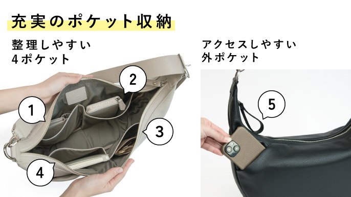 スリムなのにたっぷり入る】デザインと機能性を両立！3WAYで使える本