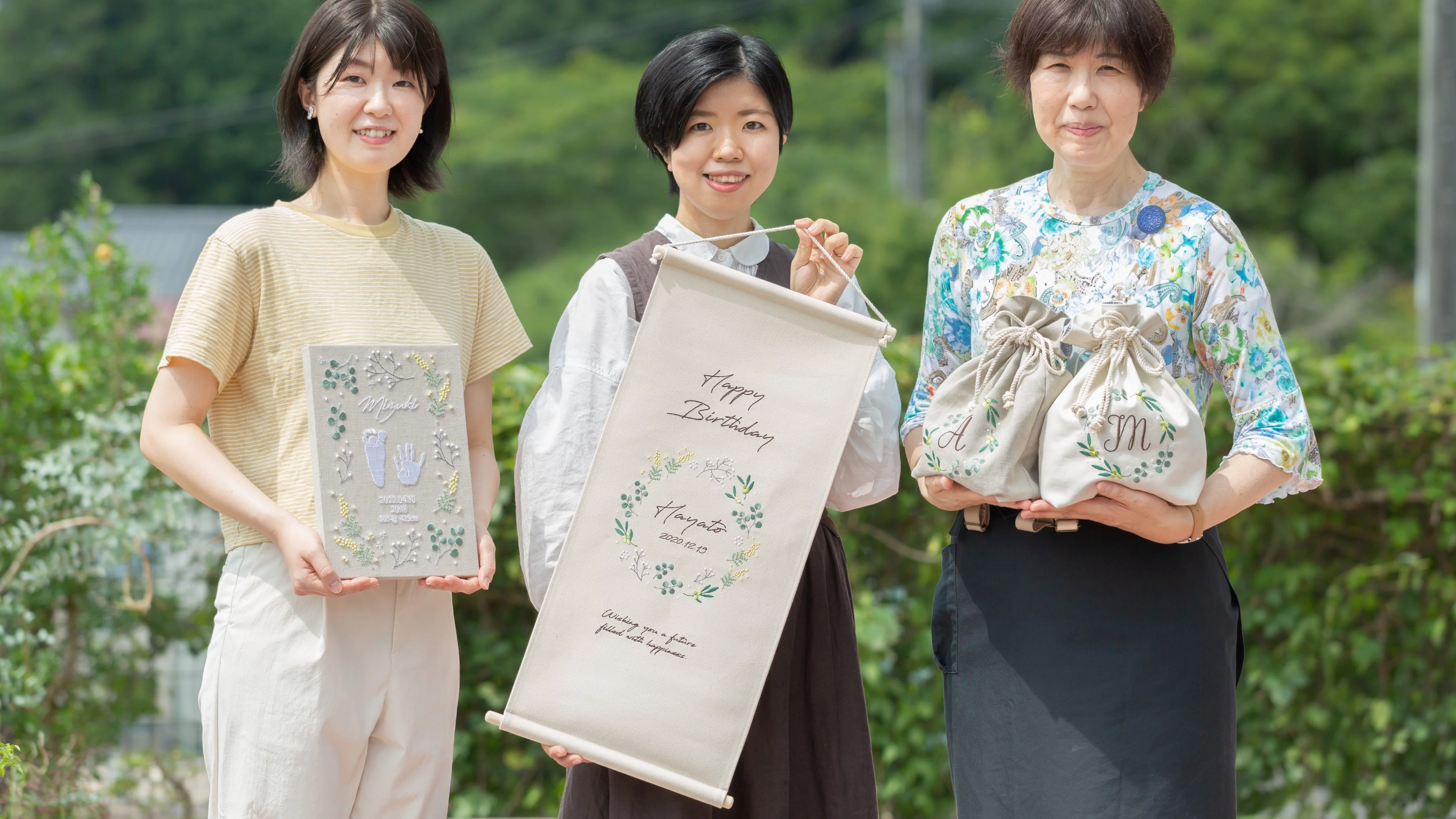 みんなで作り上げる“お子様のお名前刺繍で、思い出を彩る子育て 