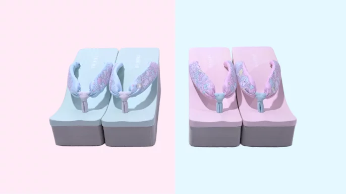厚底なのに軽やか！メルヘンと歩く、新しい和ロマン下駄｜Creema SPRINGS
