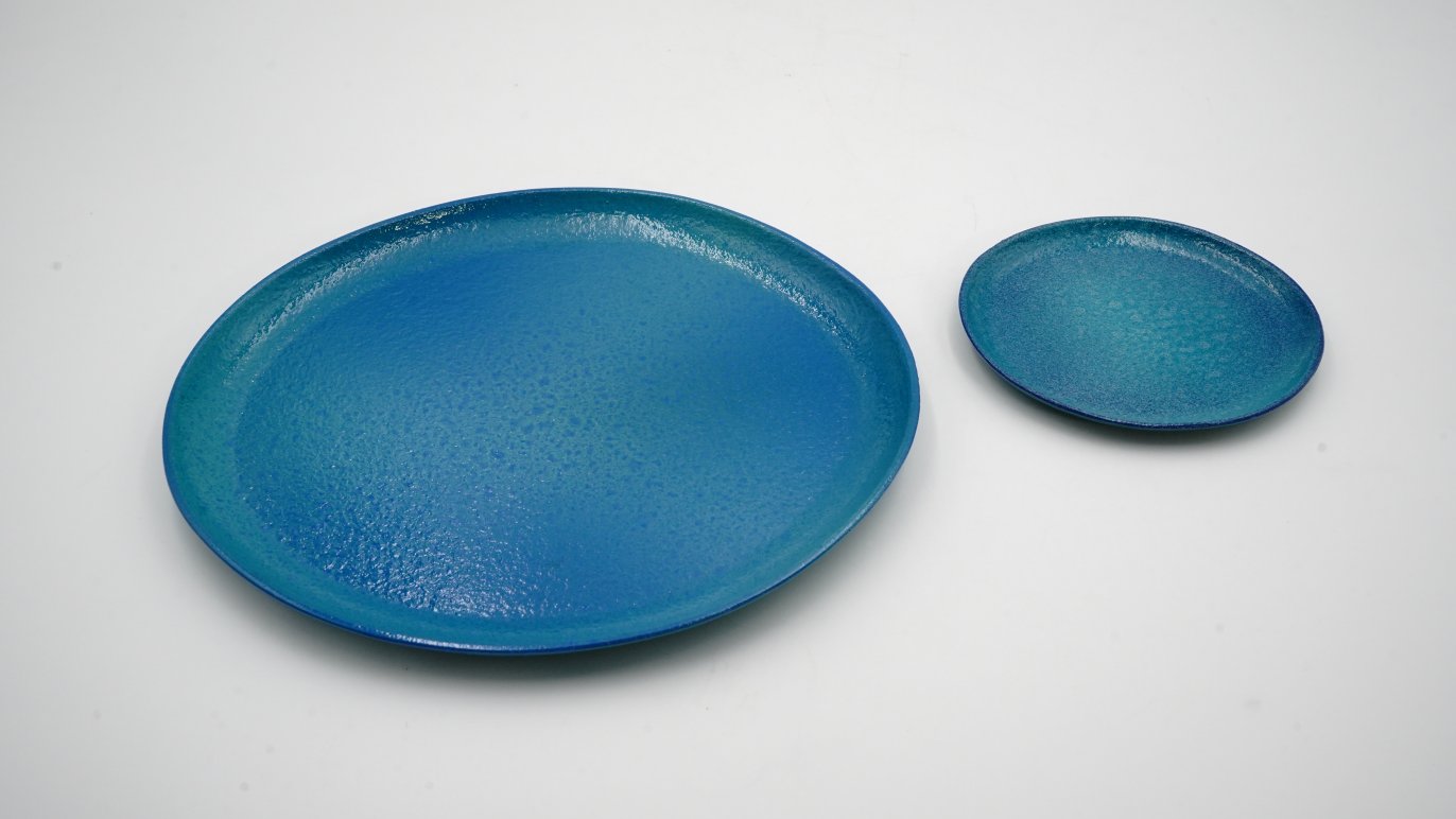 美しいトルコブルー。大切な人との縁を結ぶ『うつわむすび』。軽くて