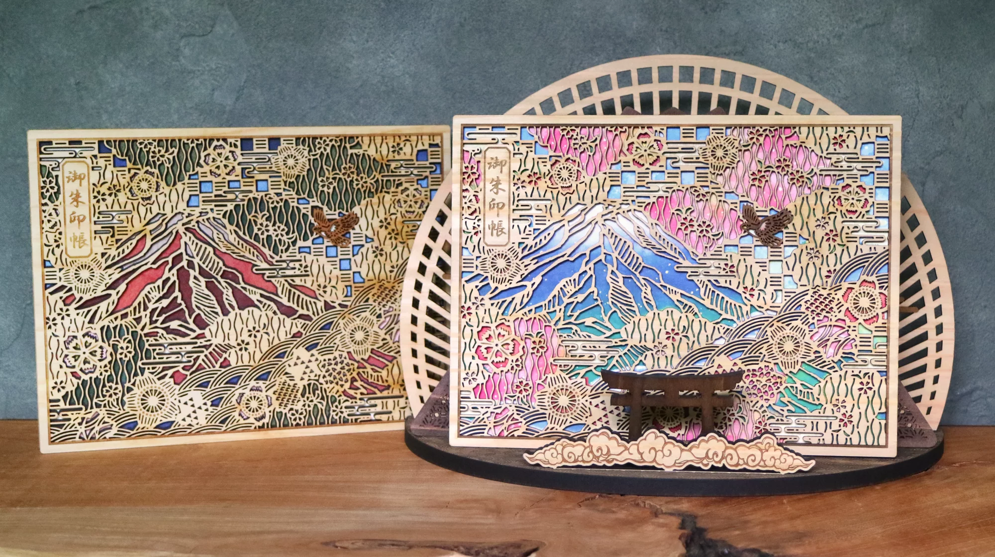 伝統工芸　伊勢型紙 布袋尊（家庭円満の神）額装済み百貨店美術品売場で購入 縁起物 伝統工芸・伊勢型紙コラボ第3弾！一富士二鷹三茄子の吉兆を呼ぶ